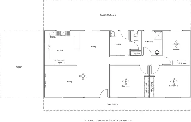 Floorplan of Homely house listing, 4 Weaver Street, Coobowie SA 5583