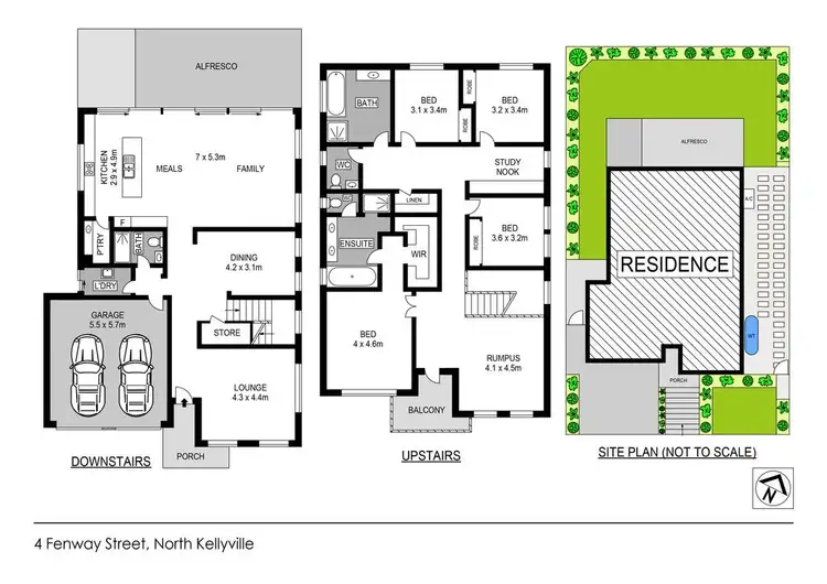 Floorplan of Homely house listing, 4 Fenway Street, North Kellyville NSW 2155