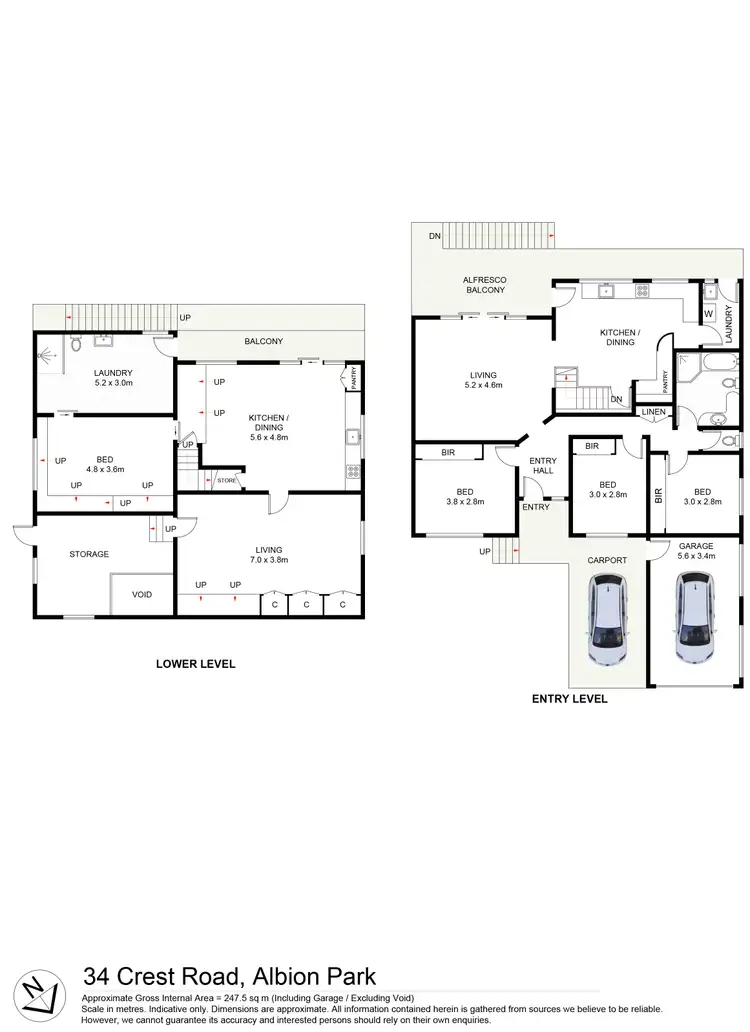 Floorplan of Homely house listing, 34 Crest Road, Albion Park NSW 2527