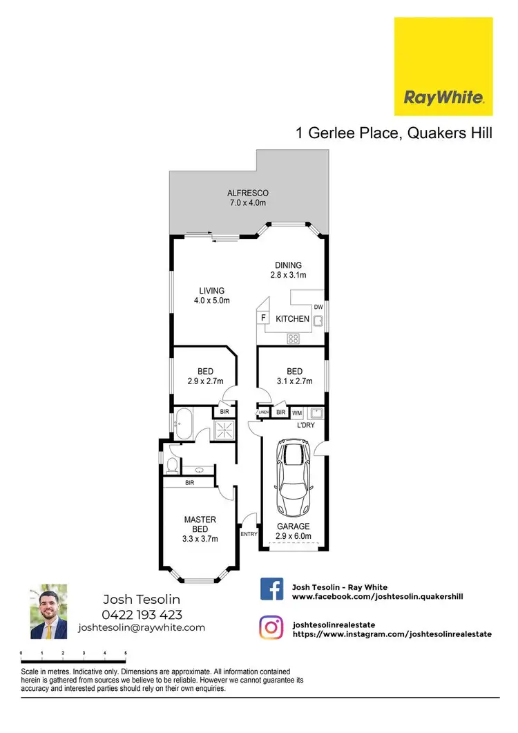 Floorplan of Homely house listing, 1 Gerlee Place, Quakers Hill NSW 2763