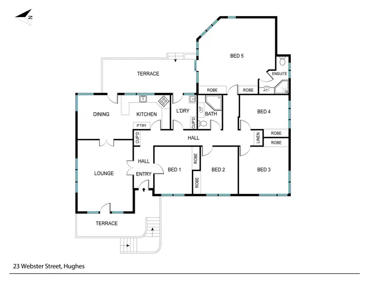 Floorplan of Homely house listing, 23 Webster Street, Hughes ACT 2605