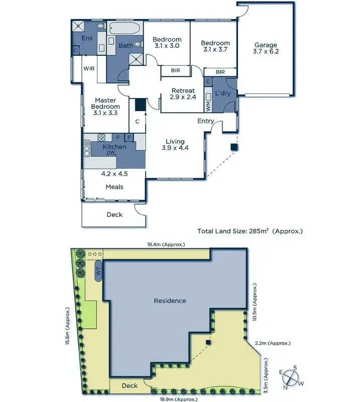Floorplan of Homely townhouse listing, 2/121 Rooks Road, Nunawading VIC 3131