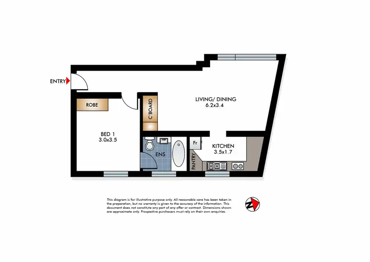 Floorplan of Homely apartment listing, 14/9 Goomerah Crescent, Darling Point NSW 2027