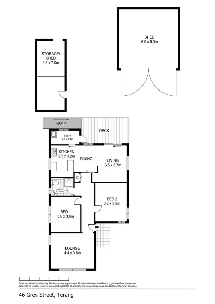 Floorplan of Homely house listing, 46 Grey Street, Terang VIC 3264