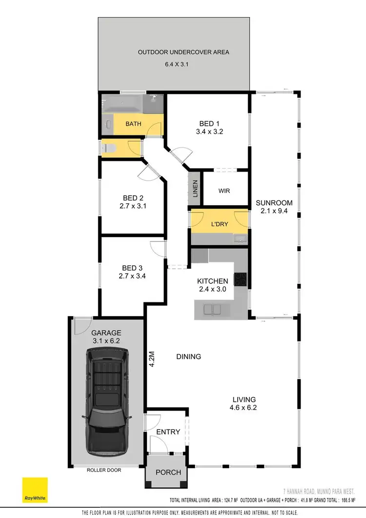 Floorplan of Homely house listing, 7 Hannah Road, Munno Para West SA 5115