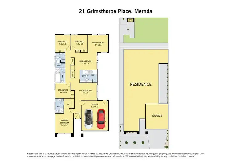 Floorplan of Homely house listing, 21 Grimsthorpe Place, Mernda VIC 3754