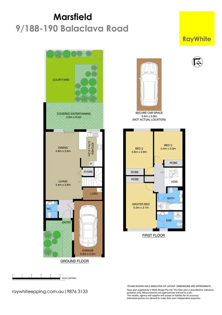 Floorplan of Homely townhouse listing, 9/188-190 Balaclava Road, Marsfield NSW 2122