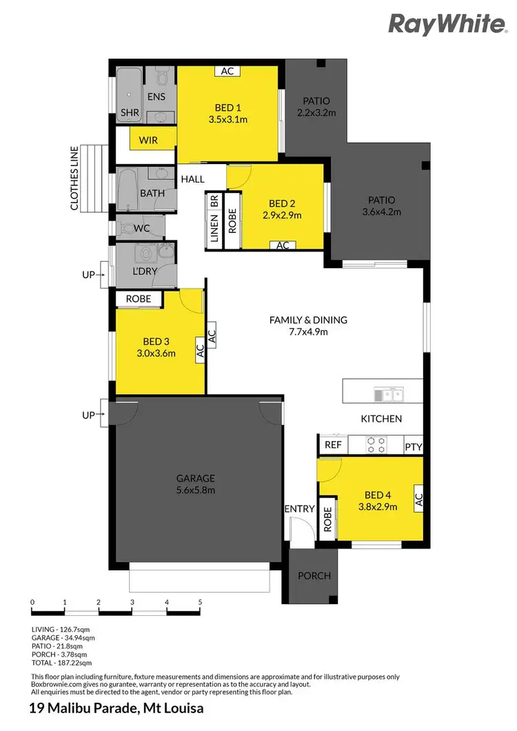 Floorplan of Homely house listing, 19 Malibu Parade, Mount Louisa QLD 4814
