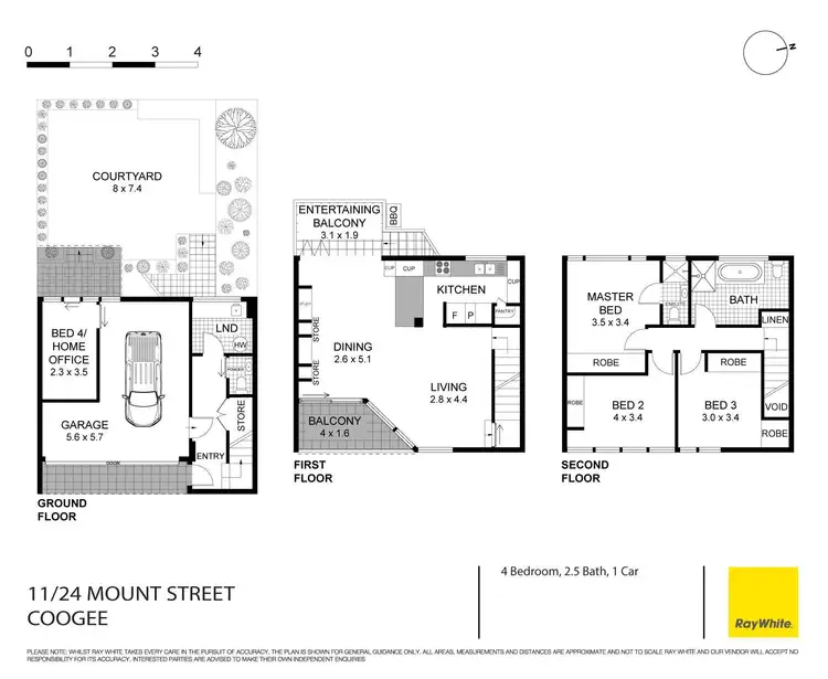 Floorplan of Homely townhouse listing, 11/24 Mount Street, Coogee NSW 2034