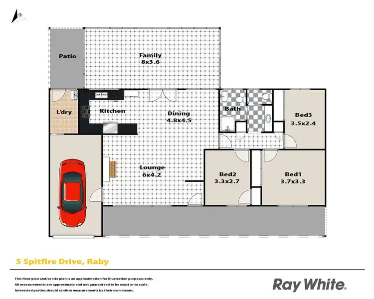 Floorplan of Homely house listing, 5 Spitfire Drive, Raby NSW 2566