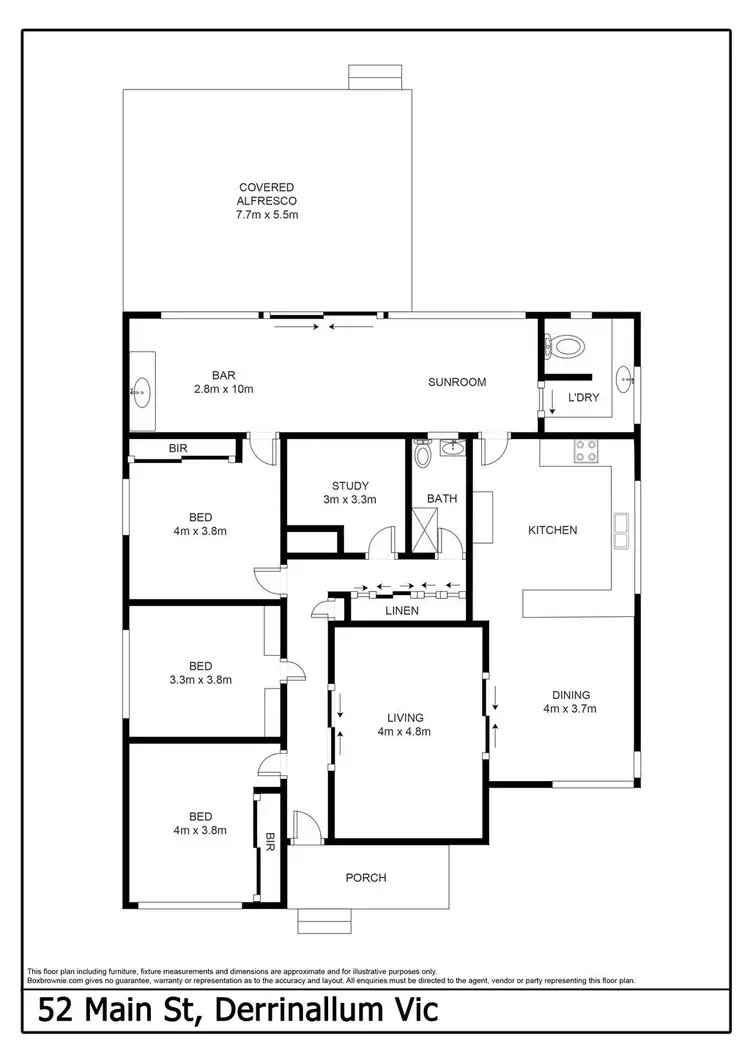 Floorplan of Homely house listing, 52 Main Street, Derrinallum VIC 3325