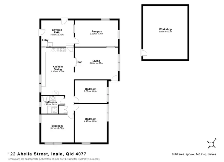 Floorplan of Homely house listing, 122 Abelia Street, Inala QLD 4077