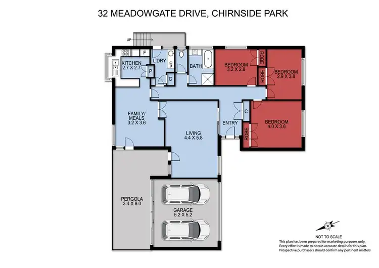 Floorplan of Homely house listing, 32 Meadowgate Drive, Chirnside Park VIC 3116