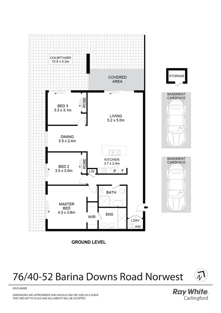 Floorplan of Homely apartment listing, 76/40-52 Barina Downs Road, Norwest NSW 2153