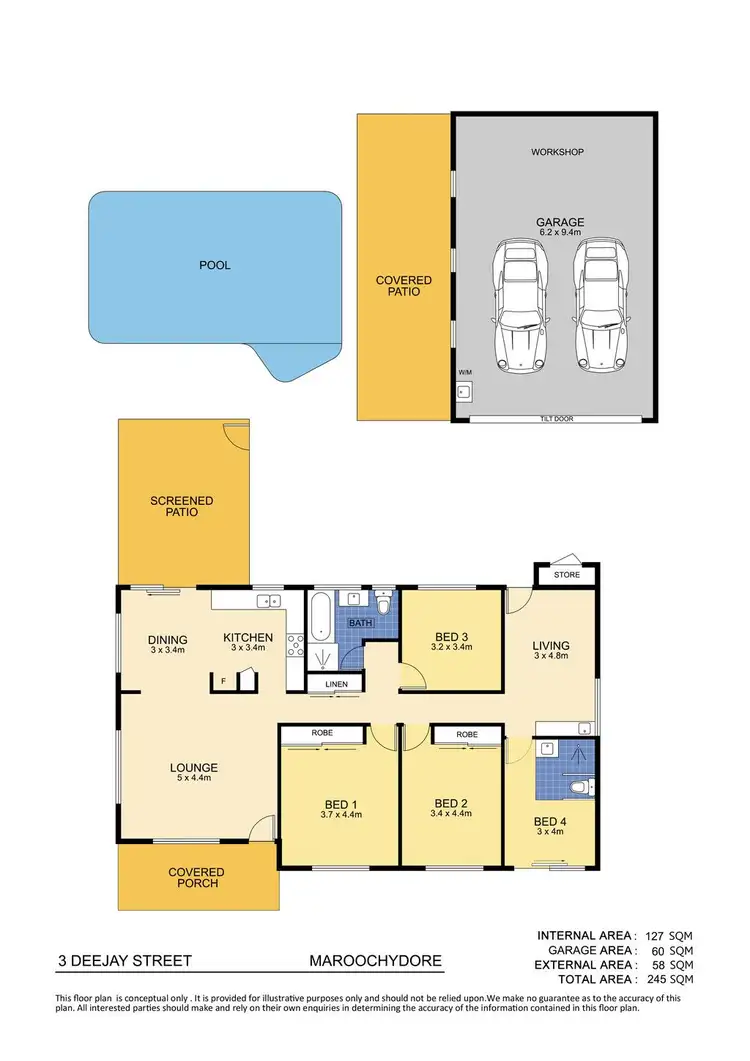 Floorplan of Homely house listing, 3 Deejay Street, Maroochydore QLD 4558