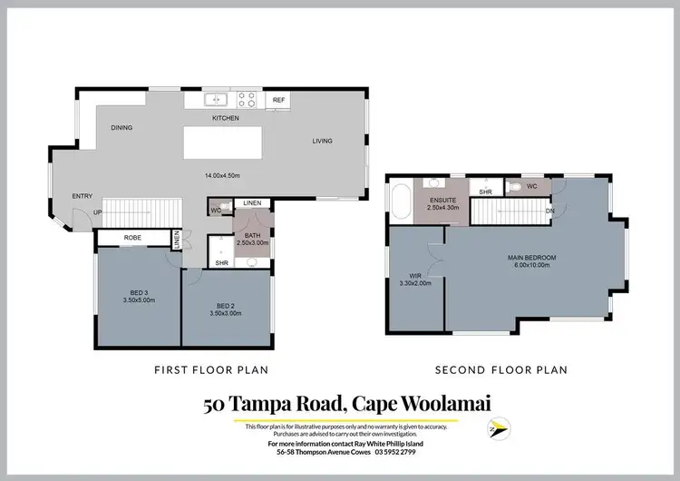 Floorplan of Homely house listing, 50 Tampa Road, Cape Woolamai VIC 3925