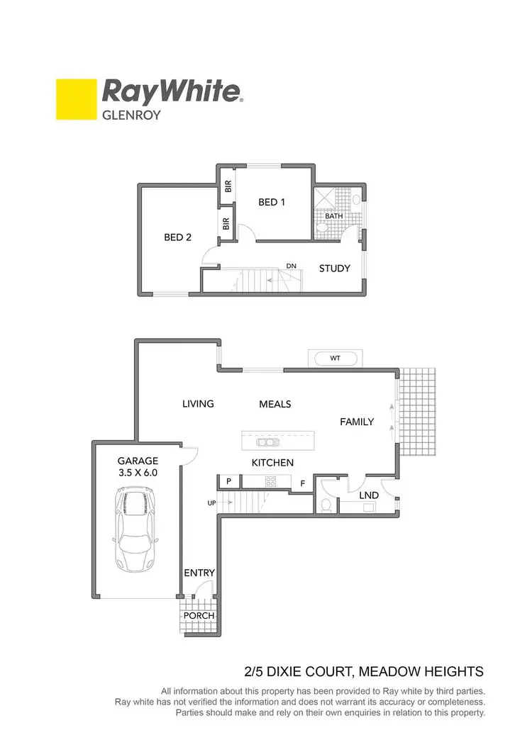 Floorplan of Homely townhouse listing, 2/5 Dixie Court, Meadow Heights VIC 3048