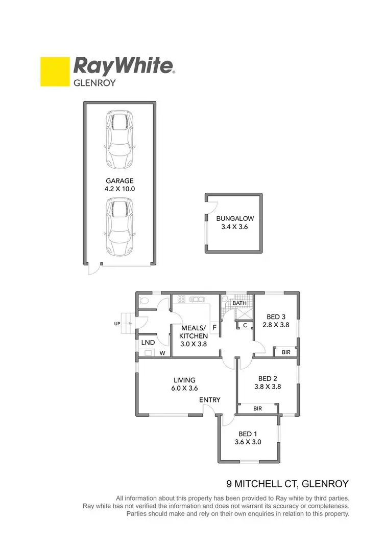 Floorplan of Homely house listing, 9 Mitchell Court, Glenroy VIC 3046