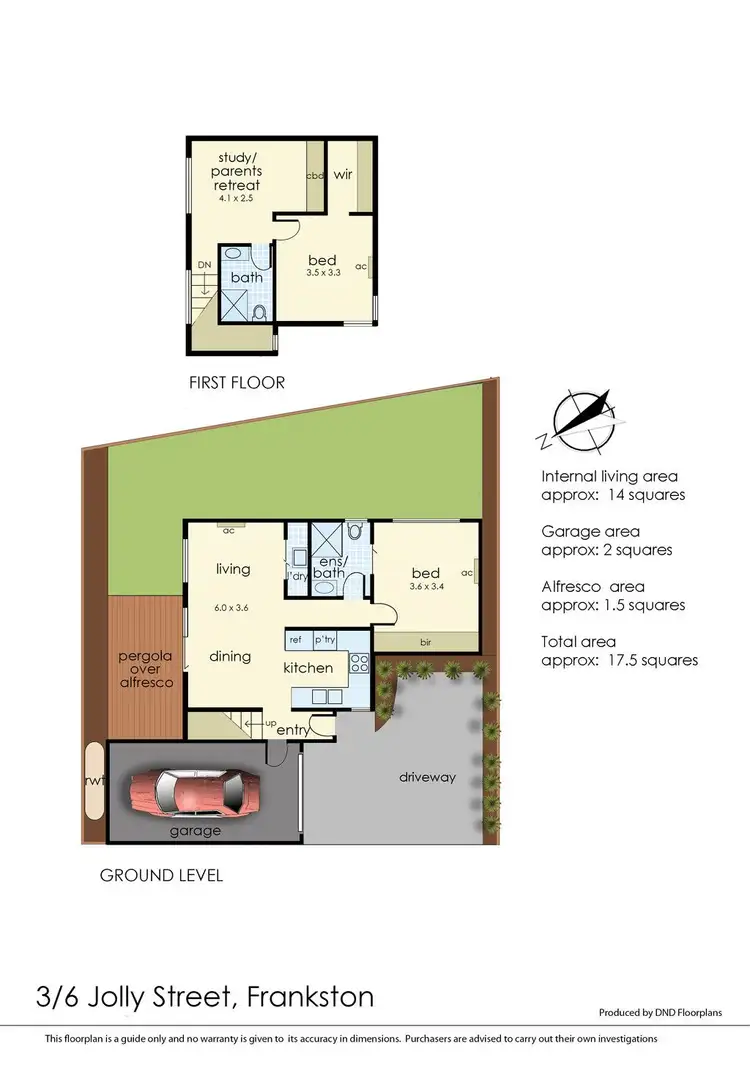 Floorplan of Homely townhouse listing, 2/6 Jolly Street, Frankston VIC 3199
