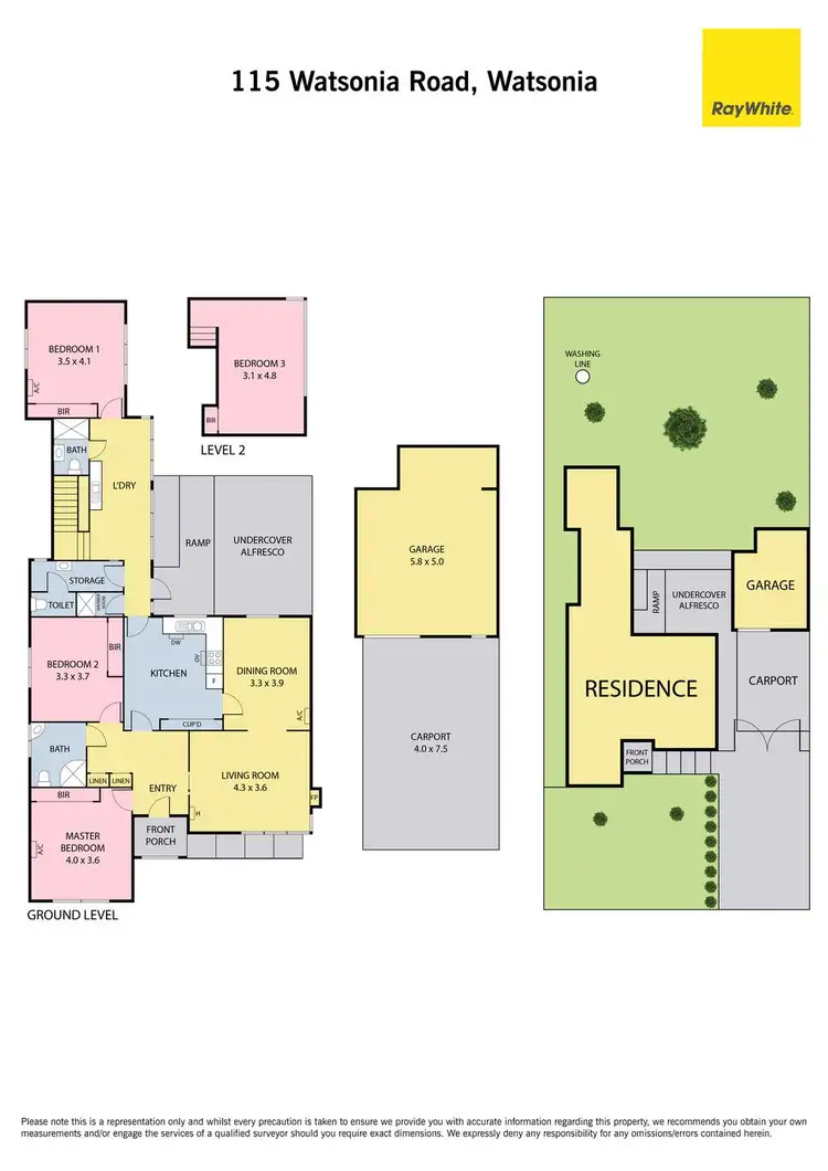 Floorplan of Homely house listing, 115 Watsonia Road, Watsonia VIC 3087