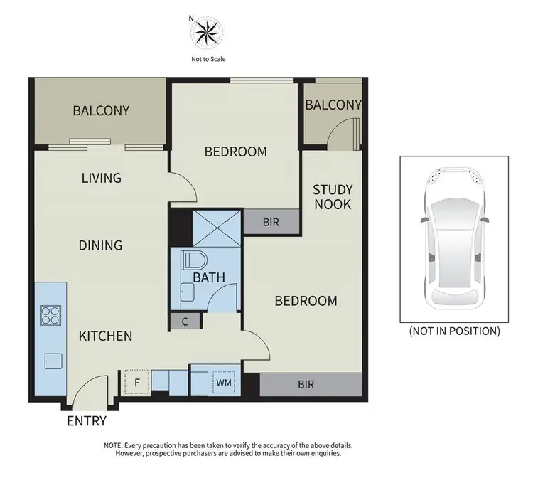 Floorplan of Homely apartment listing, 1302E/888 Collins Street, Docklands VIC 3008