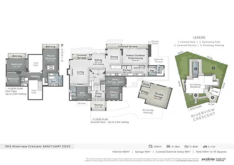 Floorplan of Homely house listing, 7012 Riverview Crescent, Sanctuary Cove QLD 4212