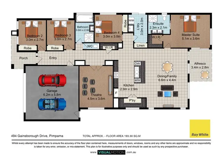 Floorplan of Homely house listing, 494 Gainsborough Drive, Pimpama QLD 4209