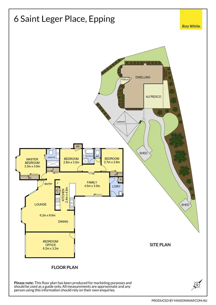 Floorplan of Homely house listing, 6 St Leger Place, Epping VIC 3076