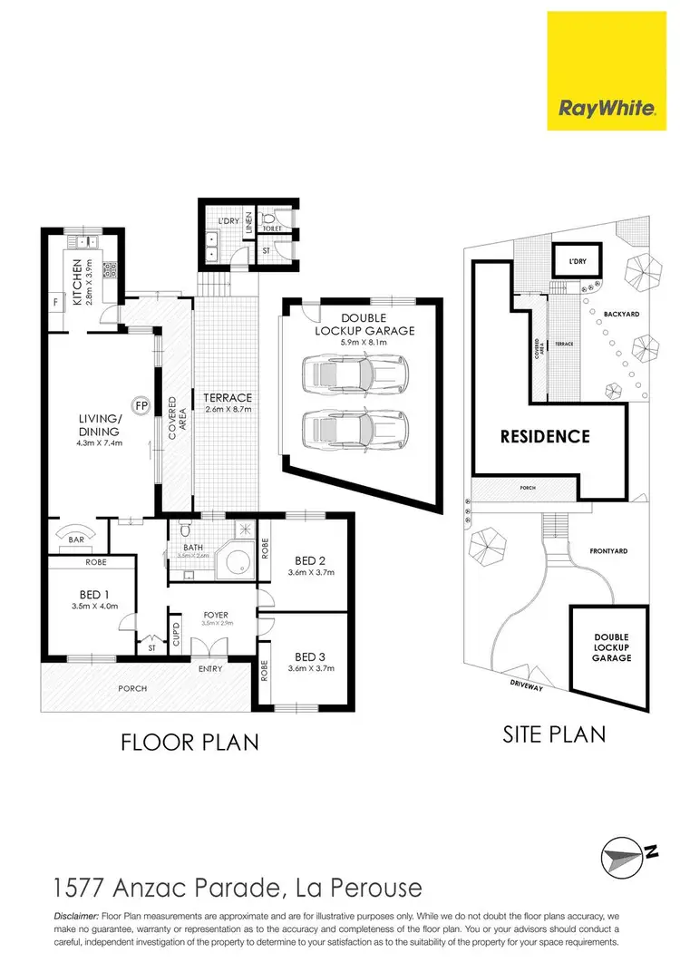 Floorplan of Homely house listing, 1577 Anzac Parade, La Perouse NSW 2036
