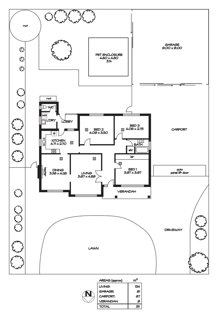 Floorplan of Homely house listing, 9 Staffa Street, Broadview SA 5083