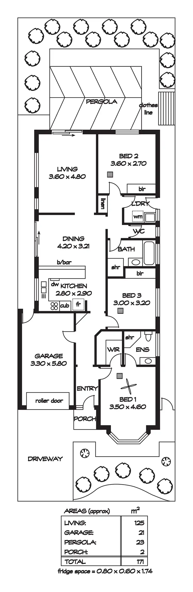 Floorplan of Homely house listing, 18 Farnborough Street, Oakden SA 5086