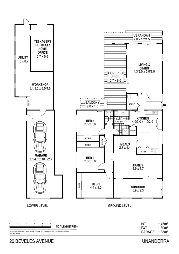 Floorplan of Homely house listing, 20 Beveles Avenue, Unanderra NSW 2526