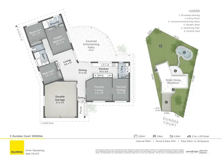 Floorplan of Homely house listing, 5 Dundee Court, Robina QLD 4226