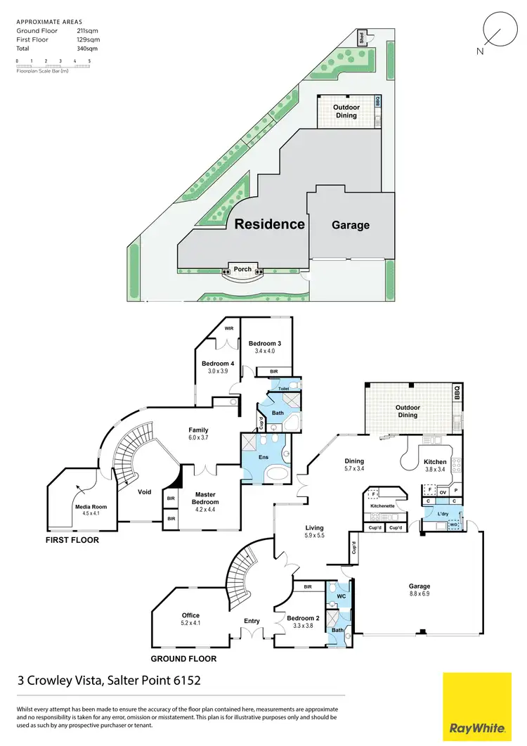 Floorplan of Homely house listing, 3 Crowley Vista, Salter Point WA 6152