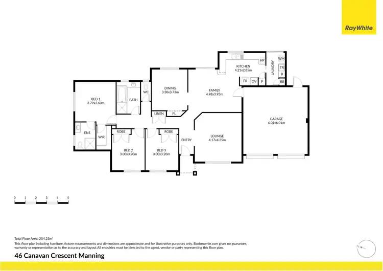 Floorplan of Homely house listing, 46 Canavan Crescent, Manning WA 6152