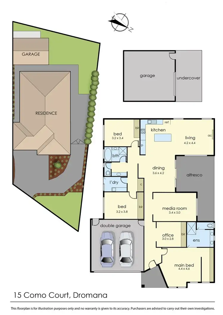 Floorplan of Homely house listing, 15 Como Court, Dromana VIC 3936