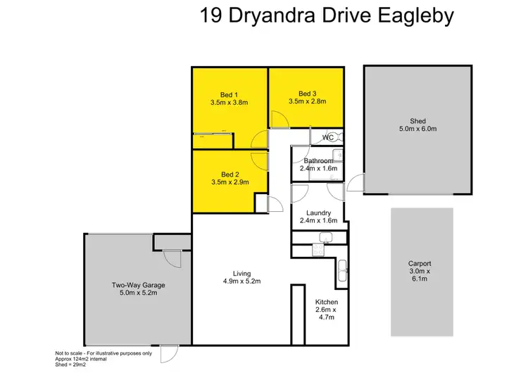 Floorplan of Homely house listing, 19 Dryandra Drive, Eagleby QLD 4207