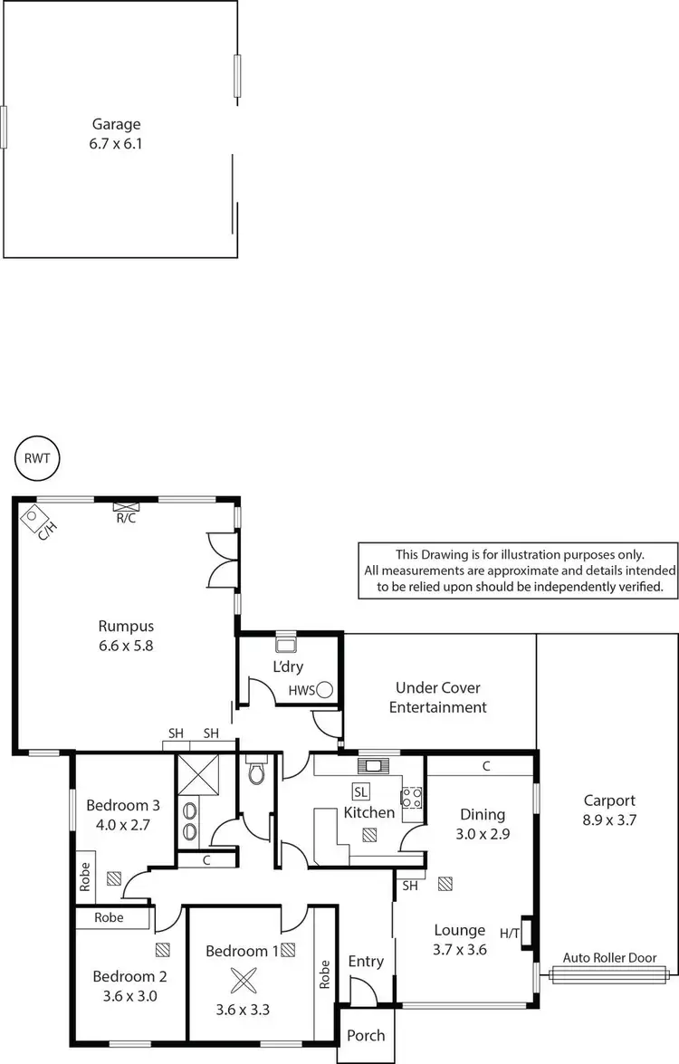 Floorplan of Homely house listing, 21 Riverway, Fulham Gardens SA 5024