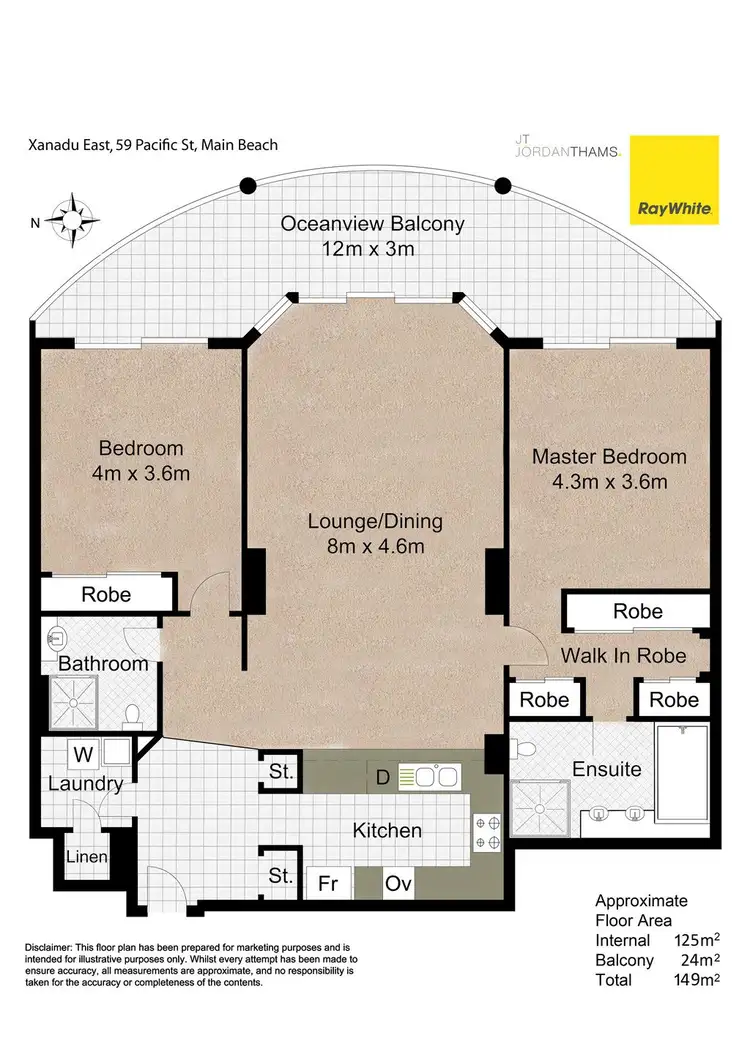 Floorplan of Homely apartment listing, 59 Pacific Street, Main Beach QLD 4217