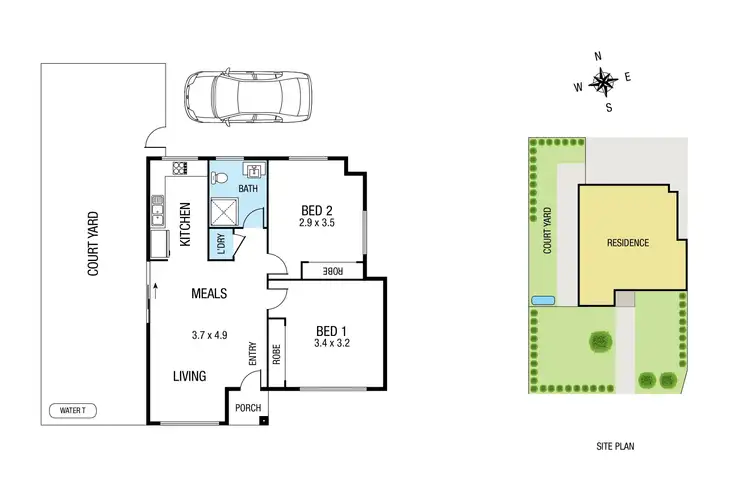 Floorplan of Homely unit listing, 1/134 McMahon Road, Reservoir VIC 3073