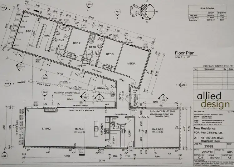Floorplan of Homely house listing, 18 Pink Cliffs Road, Heathcote VIC 3523