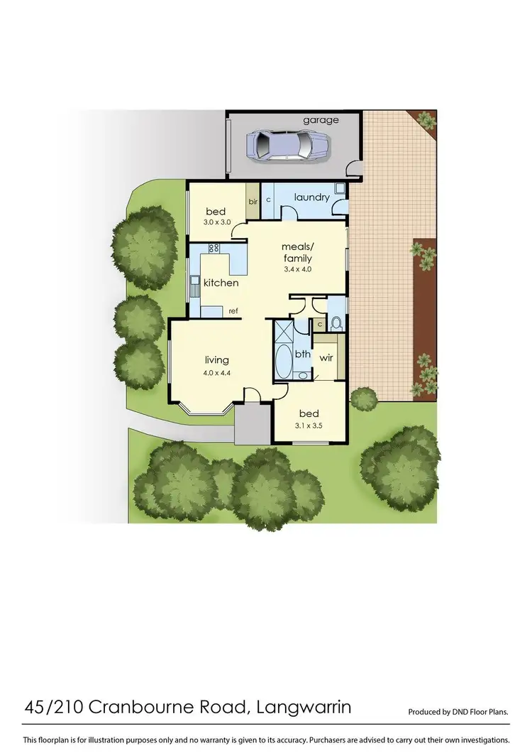 Floorplan of Homely unit listing, 45/210 Cranbourne-Frankston Road, Langwarrin VIC 3910