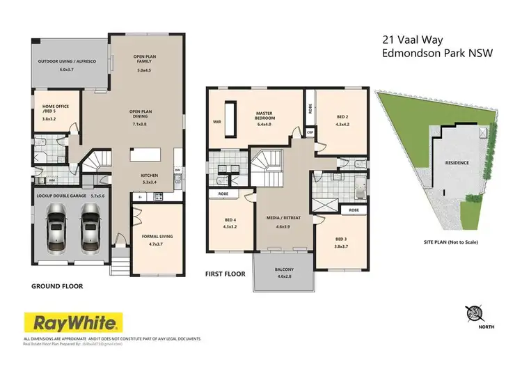 Floorplan of Homely house listing, 21 Vaal Way, Edmondson Park NSW 2174