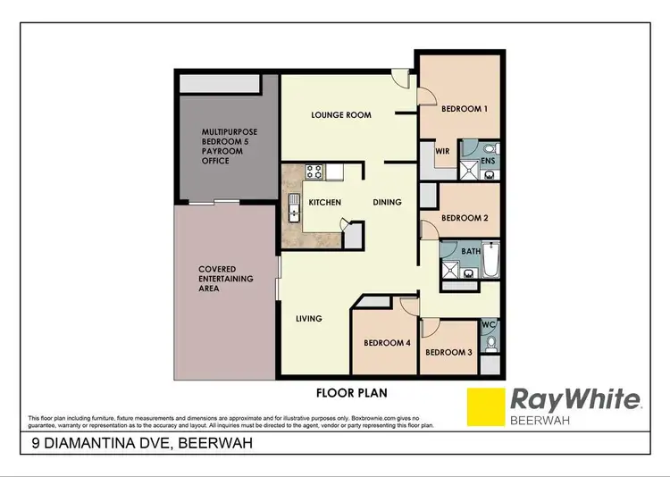 Floorplan of Homely house listing, 9 Diamantina Drive, Beerwah QLD 4519
