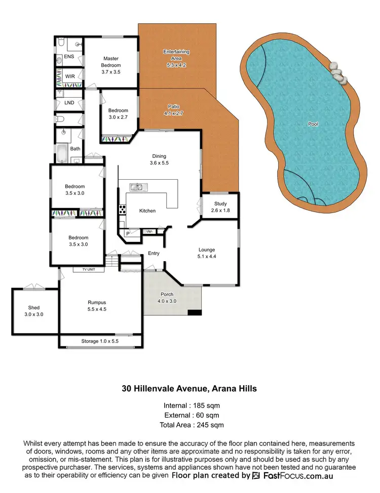 Floorplan of Homely house listing, 30 Hillenvale Avenue, Arana Hills QLD 4054