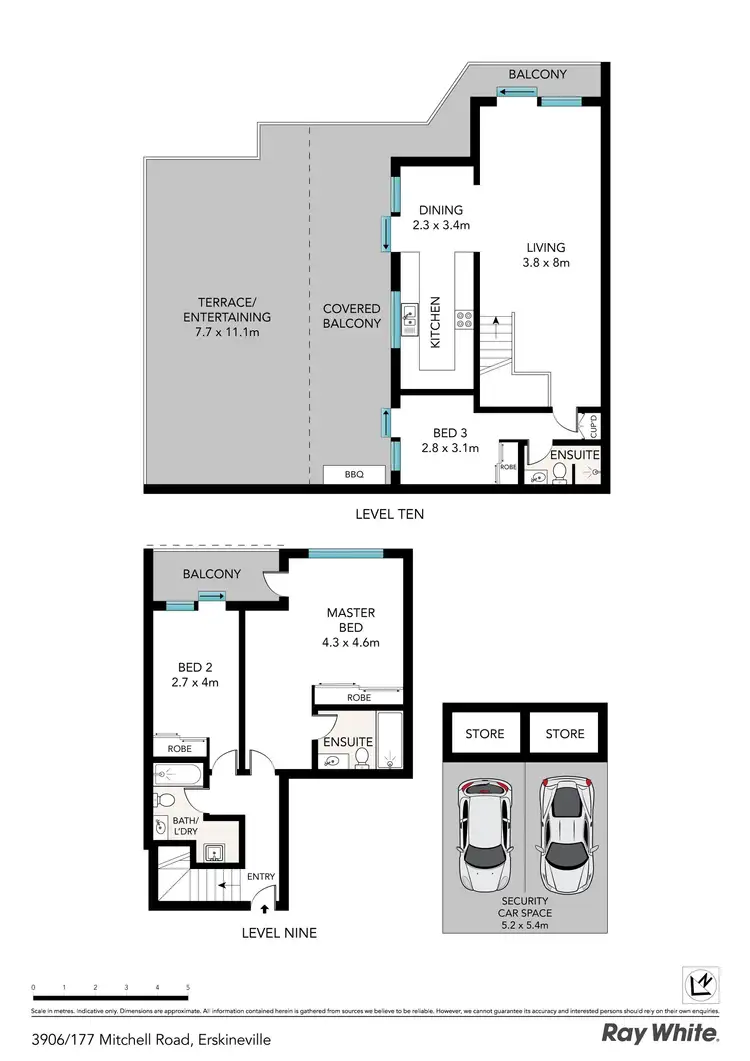 Floorplan of Homely apartment listing, 3906/177 Mitchell Road, Erskineville NSW 2043