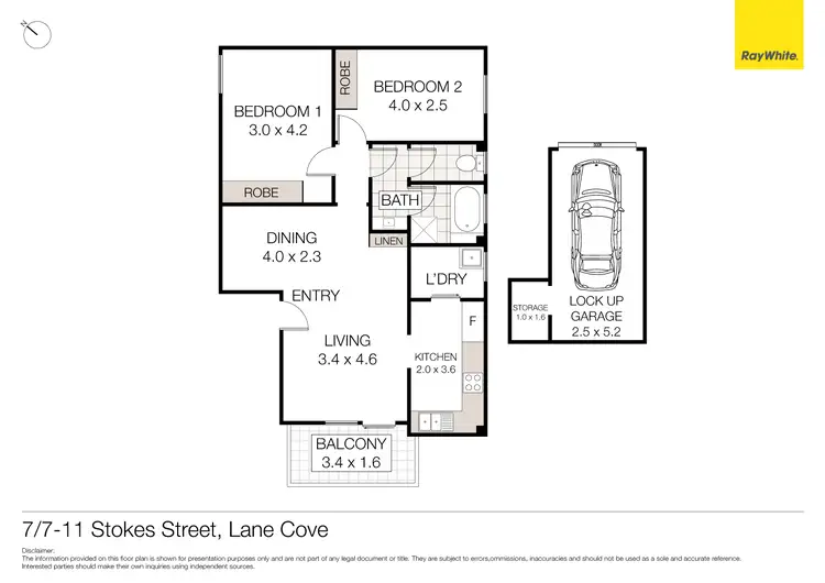 Floorplan of Homely unit listing, 7/7-11 Stokes Street, Lane Cove NSW 2066