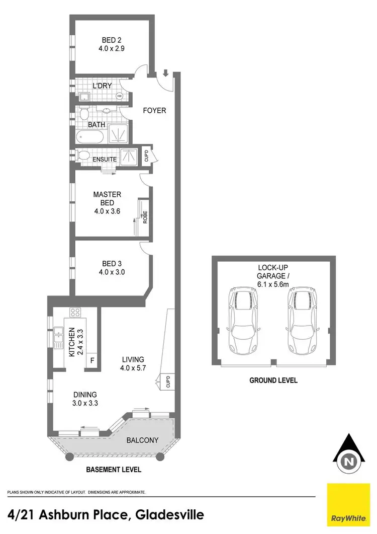 Floorplan of Homely apartment listing, 4/21-23 Ashburn Place, Gladesville NSW 2111
