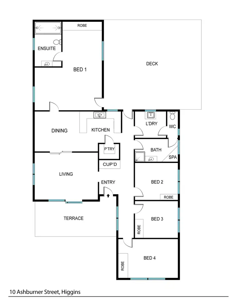 Floorplan of Homely house listing, 10 Ashburner Street, Higgins ACT 2615