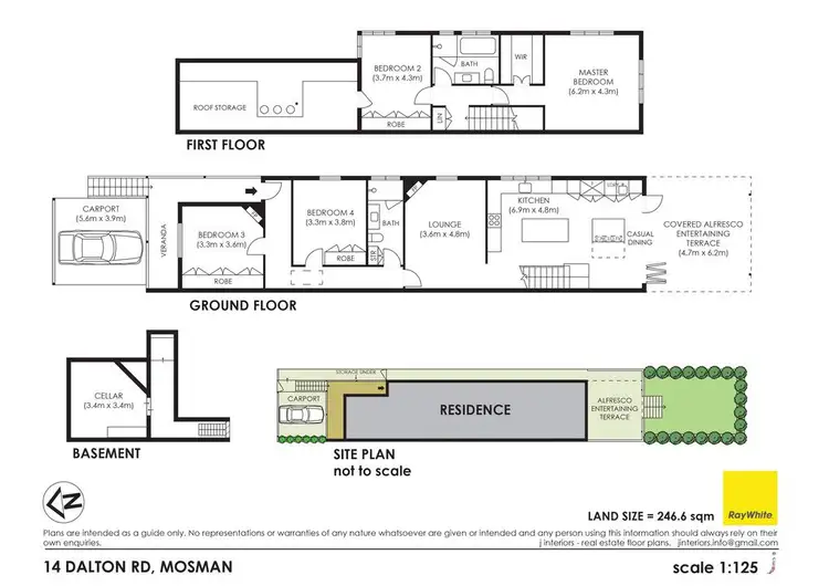 Floorplan of Homely house listing, 14 Dalton Road, Mosman NSW 2088